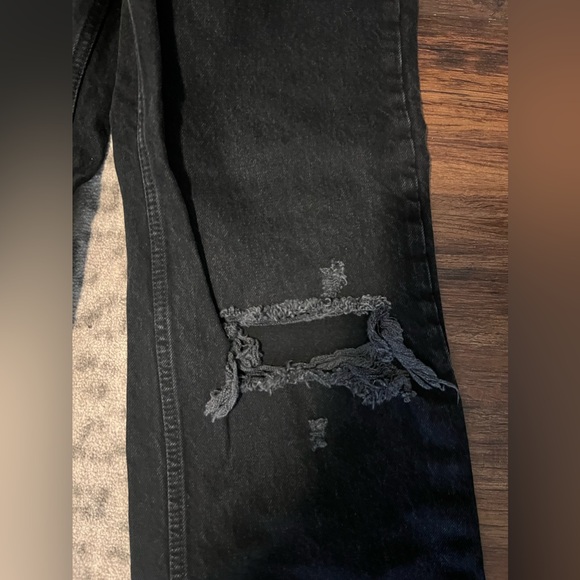 Zara TRF Ripped Wide Leg Jeans size 6 - Picture 3 of 5